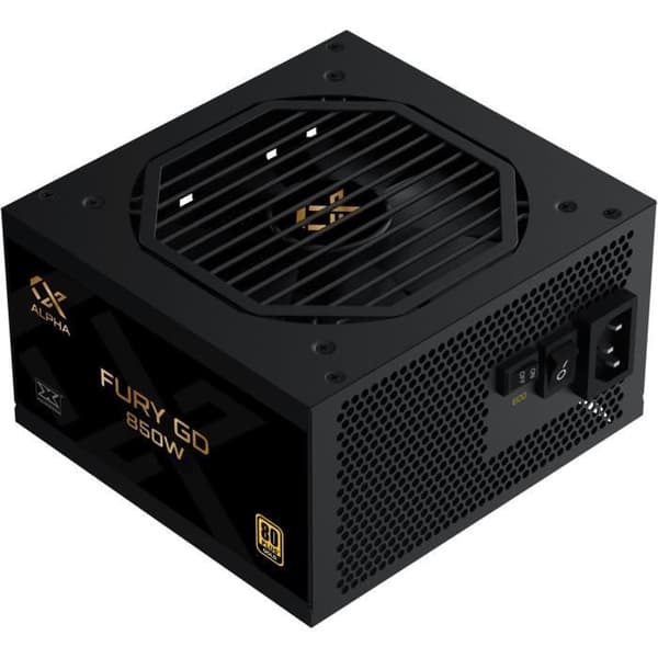XIGMATEK Fury GD 850W ATX 3.0 PC strømforsyning (80Plus Gold) - Modulær - 120mm støjsvag blæser