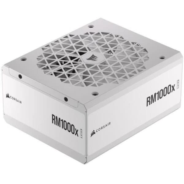 CORSAIR - Virtalähde - RM1000x Shift White Cybenetics - Täysin modulaarinen ATX - 80 Plus Gold -sertifioitu - 1000 wattia