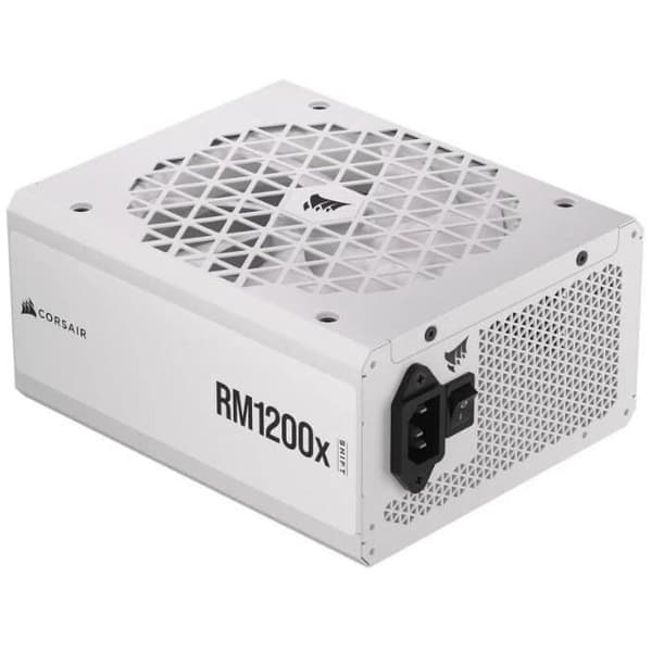 CORSAIR - Virtalähde - RM1200x Shift White Cybenetics - Täysin modulaarinen ATX - Gold 80 Plus -sertifioitu - 1200 wattia Valkoinen