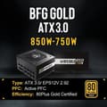 Miniatyrbillede 2 af 5: BITFENIX BFG GOLD 850W (80+ Guld) ATX 3.0 - PC strømforsyning - 850W