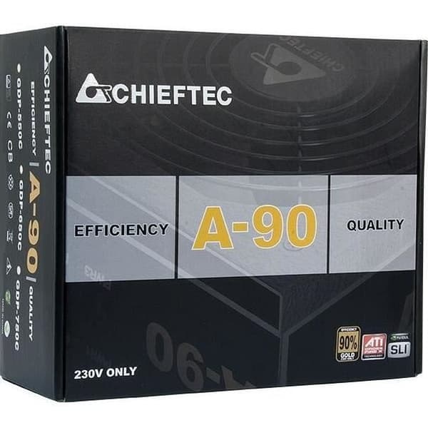 Chieftec A-90 Series GDP-550C 90 Plus Gold Strömförsörjning - 550 Watt