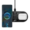 Miniatyrbild 3 av 6: Baseus Dual USB-C 20W trådlös laddare Svart