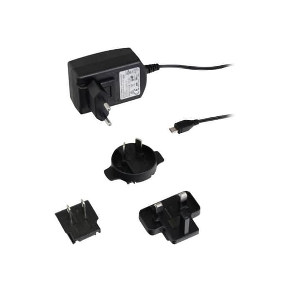 M-CAB strömadapter för Raspberry Pi 3 Model B - AC 100-240 V - 10 Watt - svart