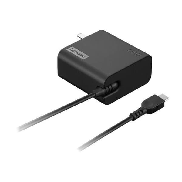 USB-C strömadapter - Lenovo - 65 Wh - Europe - svart Svart