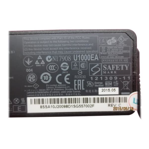 Lenovo 100-240V 65 Watt FRU AC-nätadapter för ThinkCentre M600