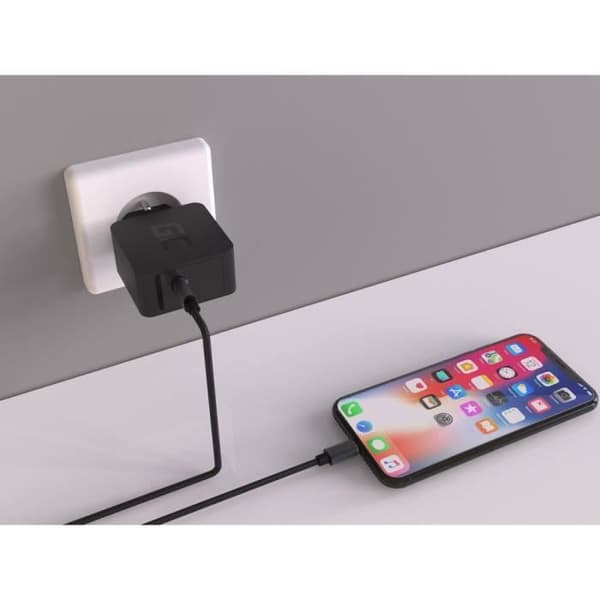 18W USB-C-laddare med strömförsörjning för Samsung Galaxy S8 S8+ S9 S9+ Note 8, iPhone X 8/8 Plus, Google Pixel/2/XL och andra