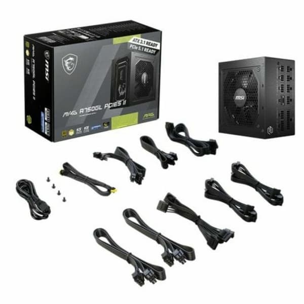 Strømforsyning MSI 306-7ZP8E11-CE0 750 W 110 W 80 Plus Gold