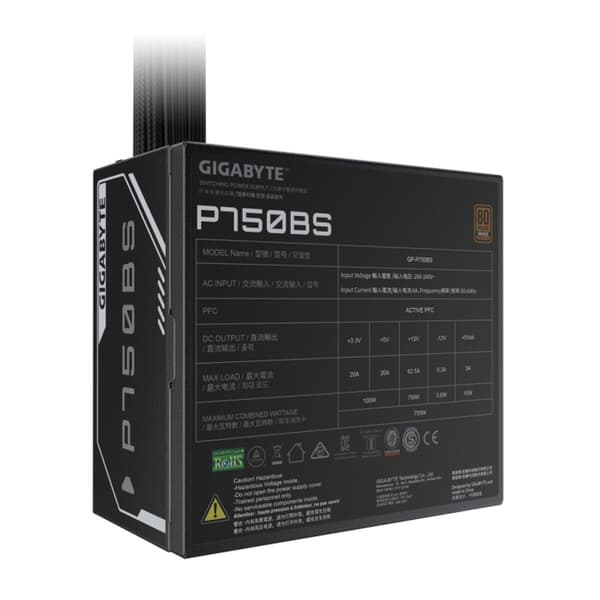 Strømforsyning Gigabyte GP-P750BS/PSU 750 W 80 Plus Bronze