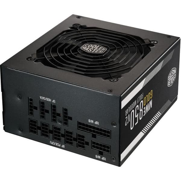 KYLARE MASTER MWE Guld 850W FM V2 -Strömförsörjning 850W 100% modulär (certifierad 80 Plus GOLD 5 års garanti) Flatkablar svart