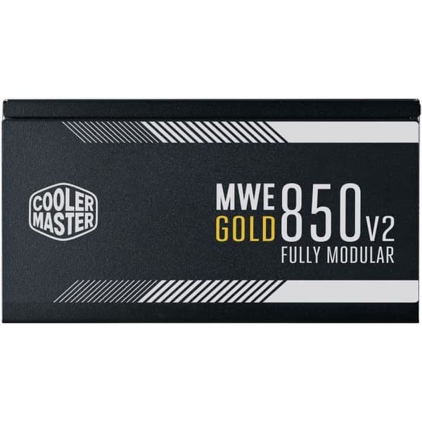 KYLARE MASTER MWE Guld 850W FM V2 -Strömförsörjning 850W 100% modulär (certifierad 80 Plus GOLD 5 års garanti) Flatkablar svart