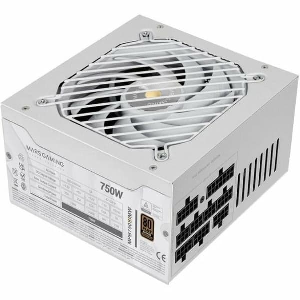 Strømforsyning Mars Gaming MPB750SIMW ATX 750 W 80 Plus Bronze Hvid