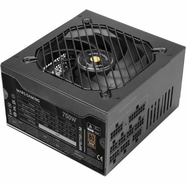 Strømforsyning Mars Gaming MPB750SIM ATX 750 W 80 Plus Bronze Sort