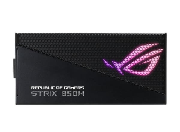 Asus Rog Strix 850W Gold Aura Edition ATX 20+4-bens strømforsyning, sort, 90YE00P2-B0NA00 Sort