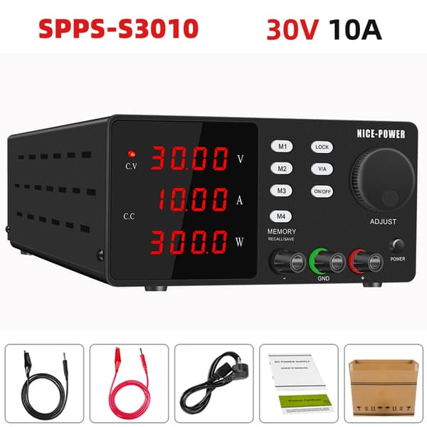 DC Strømforsyning, 30V Udgange, 10A Strøm,220V, SPPS-S3010 B