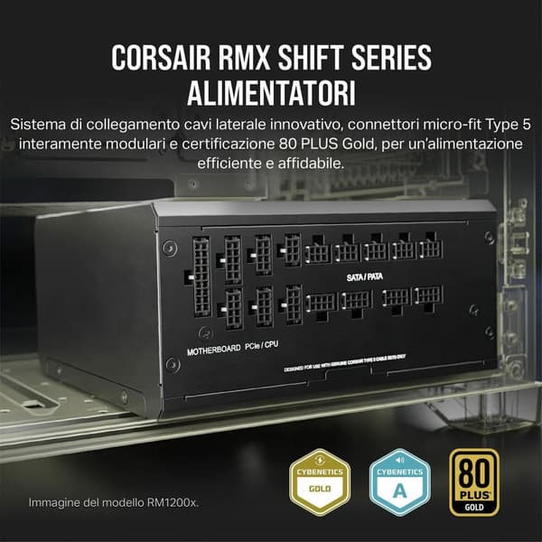 Virtalähde Corsair RM1000x SHIFT ATX 1000 W 80 Plus Gold