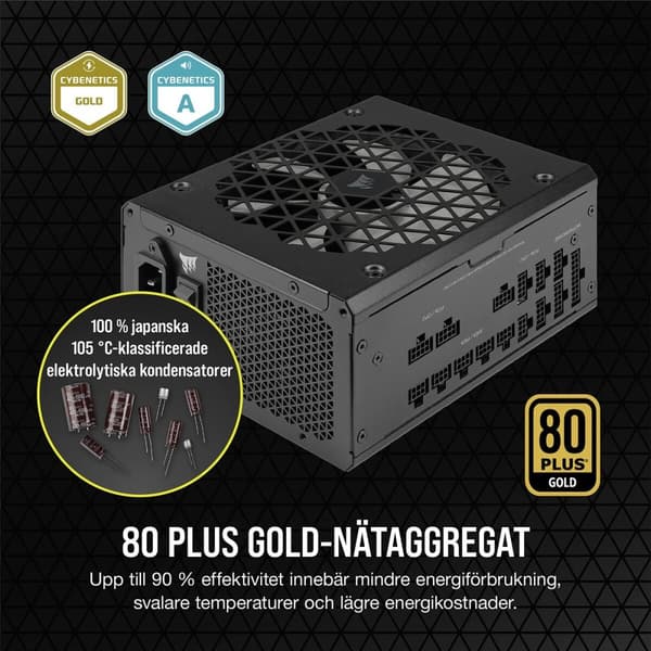 Virtalähde Corsair RM1000x SHIFT ATX 1000 W 80 Plus Gold