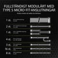Pikkukuva 9 / 11: Virtalähde Corsair RM1000x SHIFT ATX 1000 W 80 Plus Gold