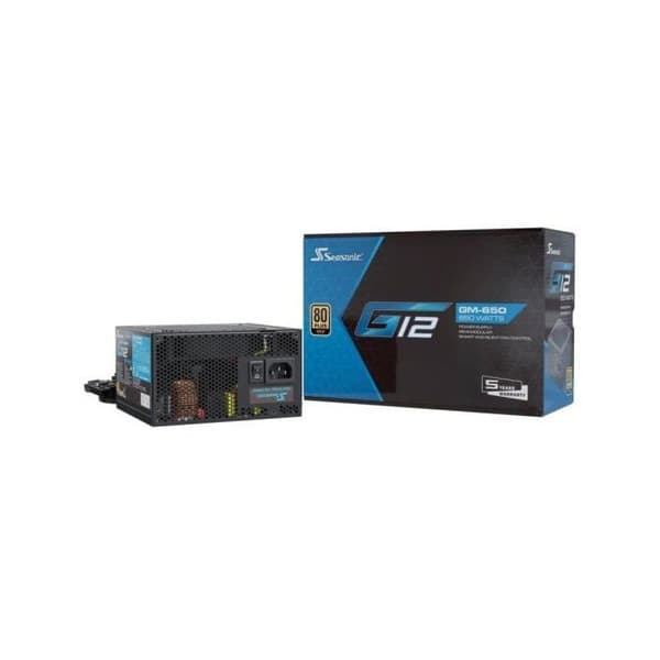 Seasonic G12 GM-650 2024 650W 80 Plus Gold Semimodulär Svart