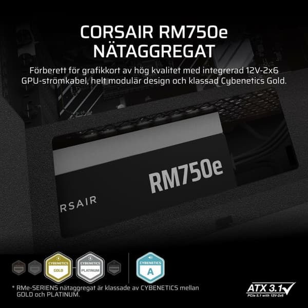 Strömtillförsel Corsair CP-9020295-EU ATX 750 W 80 Plus Gold