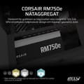 Miniatyrbild 5 av 11: Strömtillförsel Corsair CP-9020295-EU ATX 750 W 80 Plus Gold