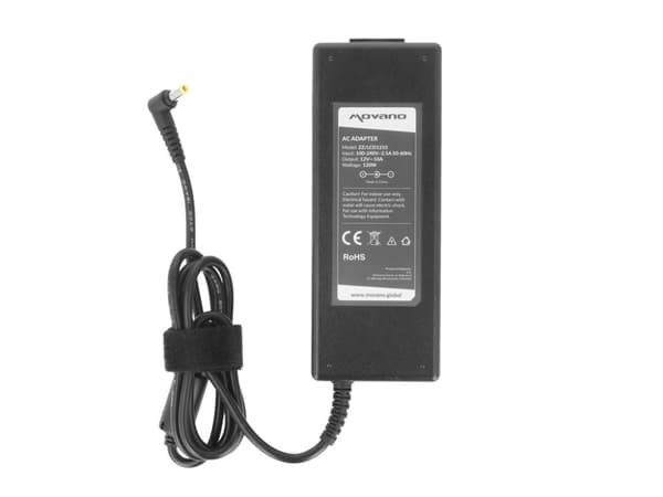 Strømforsyningsoplader 120W til LCD 12v 10a 5,5x2,5mm
