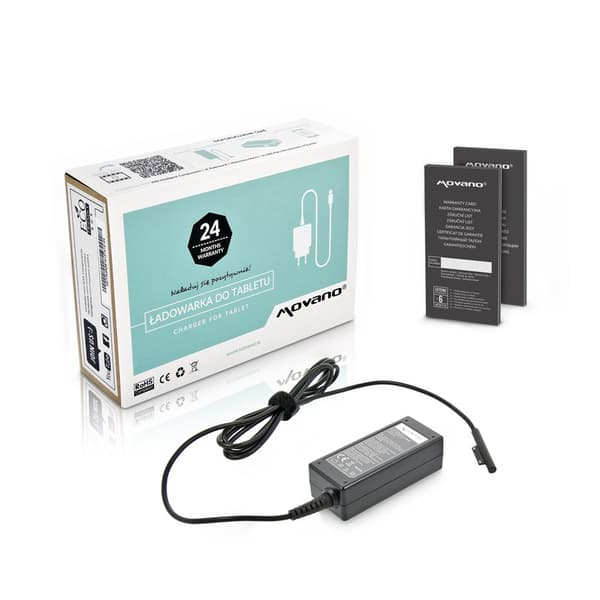 24W strømforsyning til Microsoft Tablet 15v 1.6a multiben