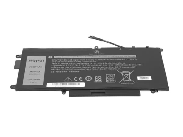 K5XWW Batteri til Dell Latitude 5289 7390 2-i-1 - 7300mAh