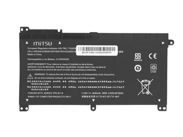 TPN-W118 Batteri til HP Pavilion X360 13-U101NW 13T-U100 13-U117NA