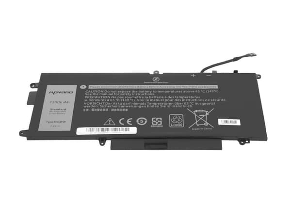 K5XWW Batteri til Dell Latitude 5289 7390 2-i-1 - 7300mAh