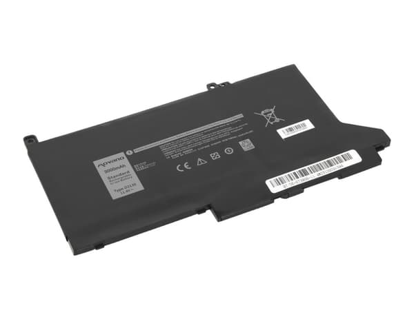 DJ1J0 C27RW Batteri til Dell Latitude 7280 7290 7380 7390 7480 7490 - 11.4V