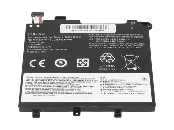 Batteri L17M2PB2 L17L2PB2 L17C2PB2 til Lenovo V130-14IGM V330-14ARR