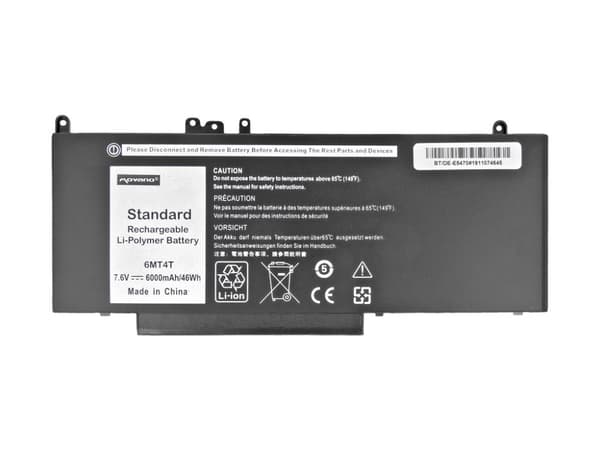 6MT4T 7V69Y K3JK9 Batteri til Dell E5470 E5570 7.6v