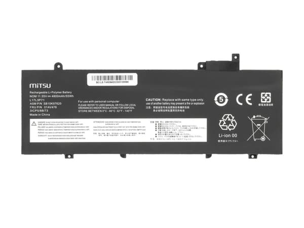 Batteri L17L3P71 01AV478 til Lenovo Thinkpad T480s