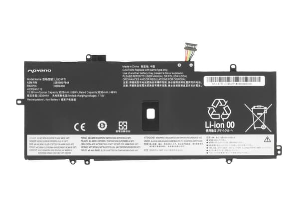 Batteri til Lenovo ThinkPad X1 Yoga 4 5 Carbon 7 8