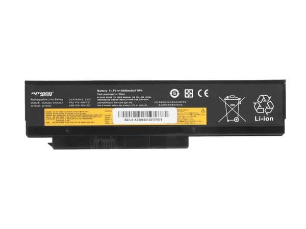 42T4901 Batteri til Lenovo X230 X230i 6400mAh