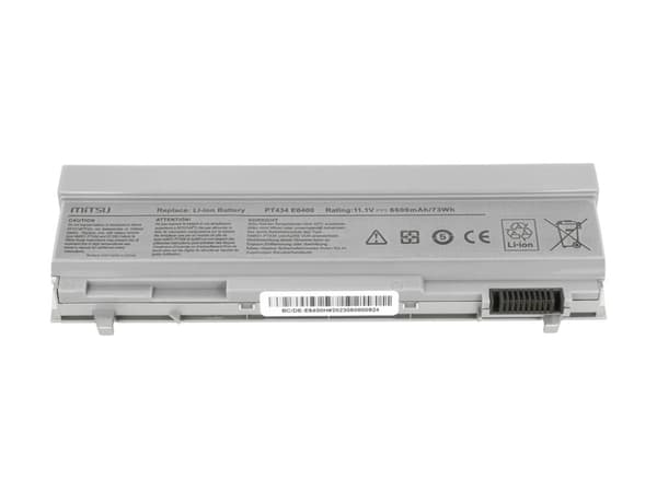 PT434 akku Dell Latitude E6400 E6500 -laitteelle 6600mAh