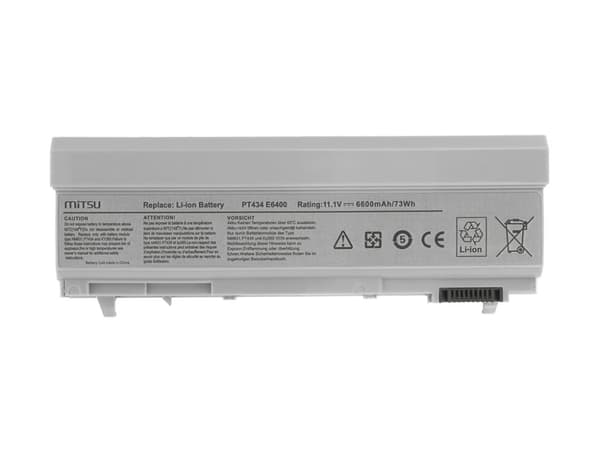 PT434 akku Dell Latitude E6400 E6500 -laitteelle 6600mAh