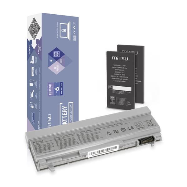PT434 akku Dell Latitude E6400 E6500 -laitteelle 6600mAh