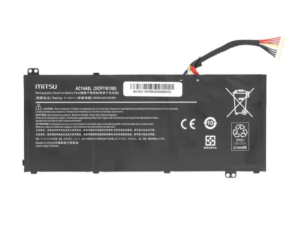 AC14A8L AC15B7L akku Acer VN7 Nitro V15 V17:lle