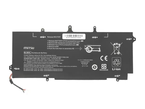 BL06XL batteri til HP EliteBook Folio 1040 G1 G2