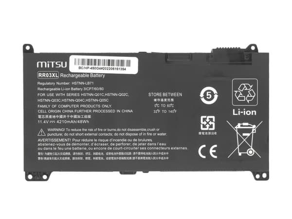 RR03XL akku HP ProBook 430 440 450 470 G4 G5:lle