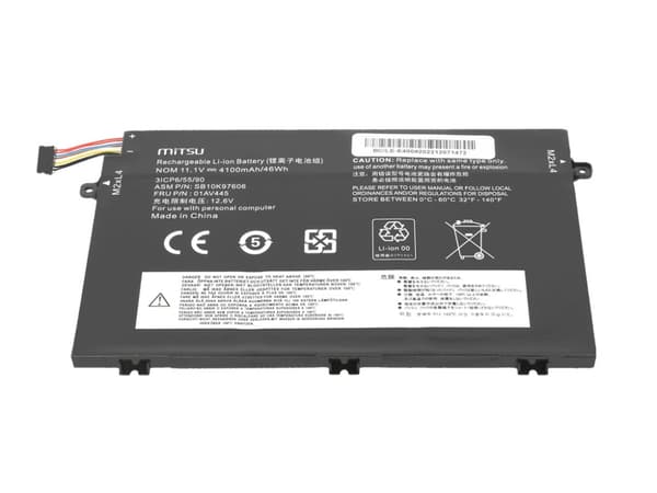 Batteri 01AV445 til Lenovo ThinkPad E14 E15 E480 E580 E590