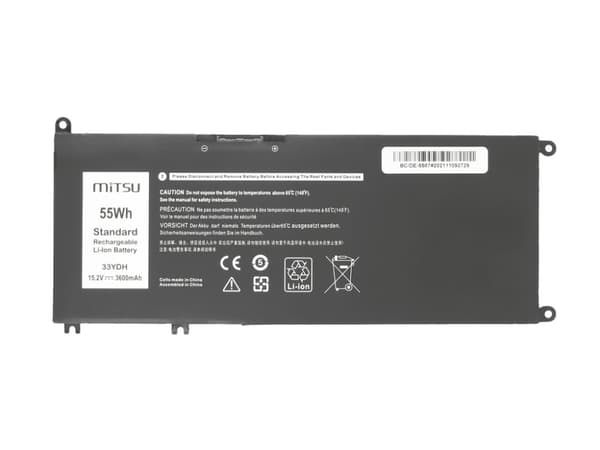 33YDH akku Dell Inspiron 15 5587 7588 -kannettavaan