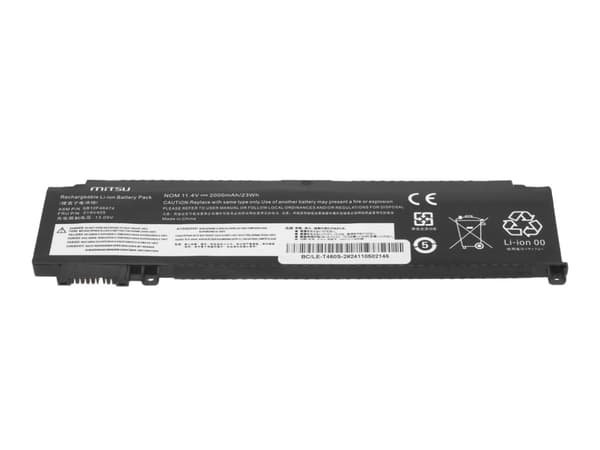 Lenovo ThinkPad T460s T470s akku - etuosa