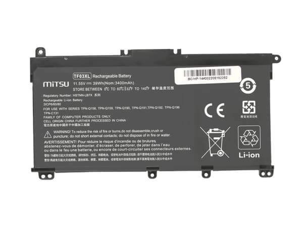 TF03XL Batteri til HP Pavilion 14-BF 14-BP 15-CD