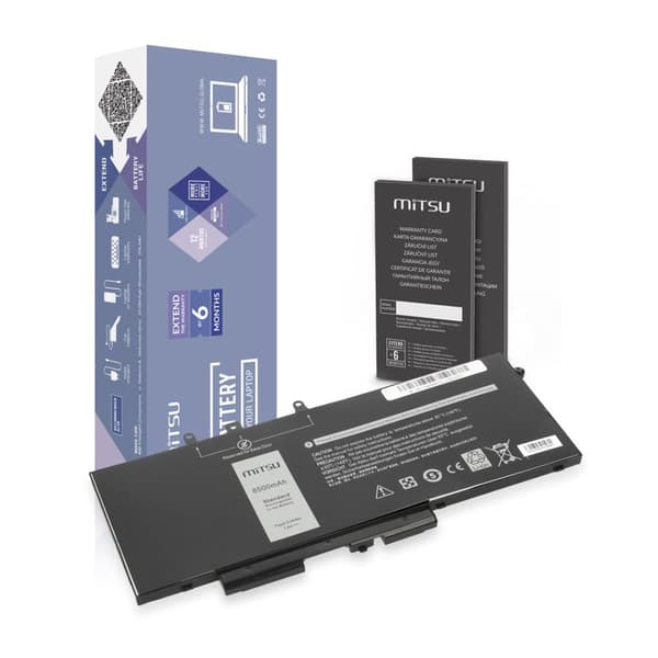 GJKNX Batteri til Dell Latitude 5280 5480 5490 5590 8500mAh