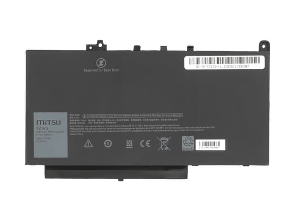 7CJRC akku Dell Latitude E7270 E7470 - 11.4V
