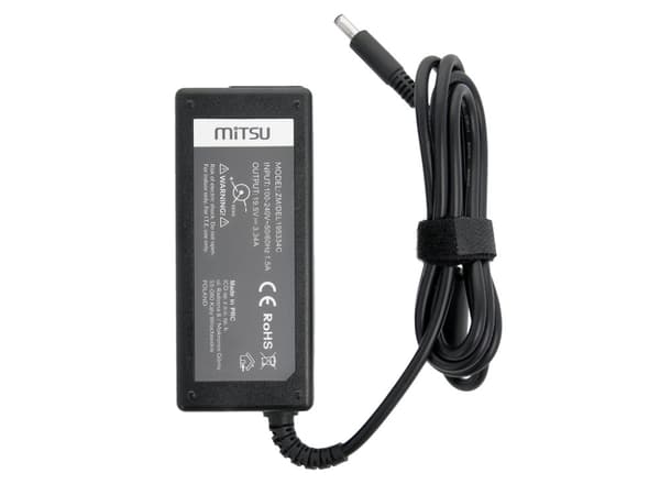 Oplader til Dell 19.5v 3.34a 65W 4.5x3.0mm pin