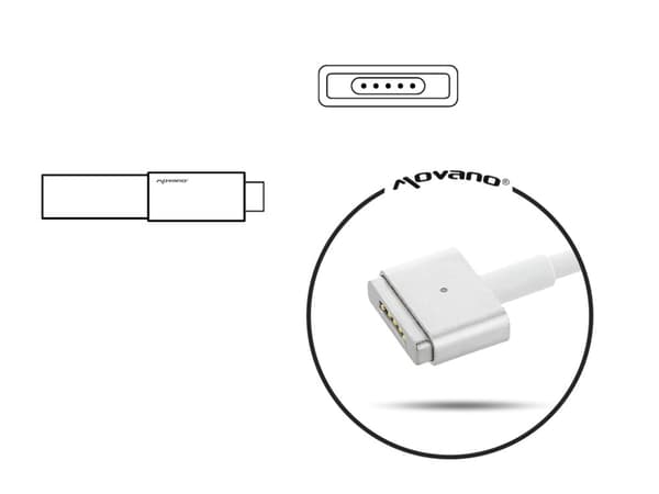Apple oplader 20v 4.25a MagSafe 2 85W