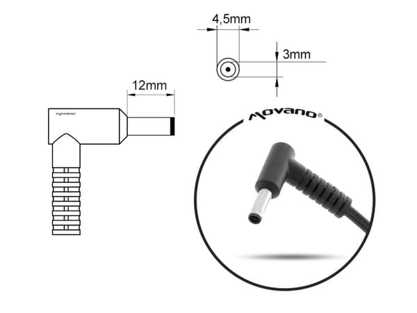 HP Laturi 19.5v 3.33a 65W 4.5x3.0mm nasta